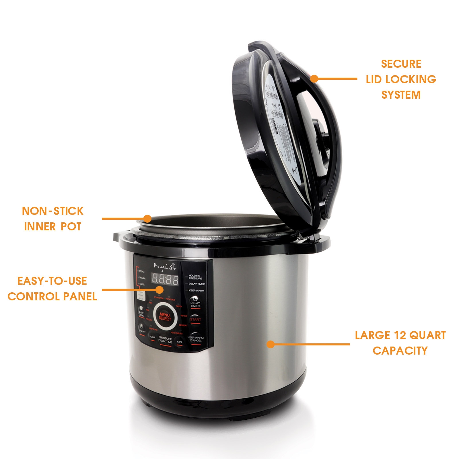 Fingerhut - Power Quick Pot XL 10-Qt. Multi-Cooker