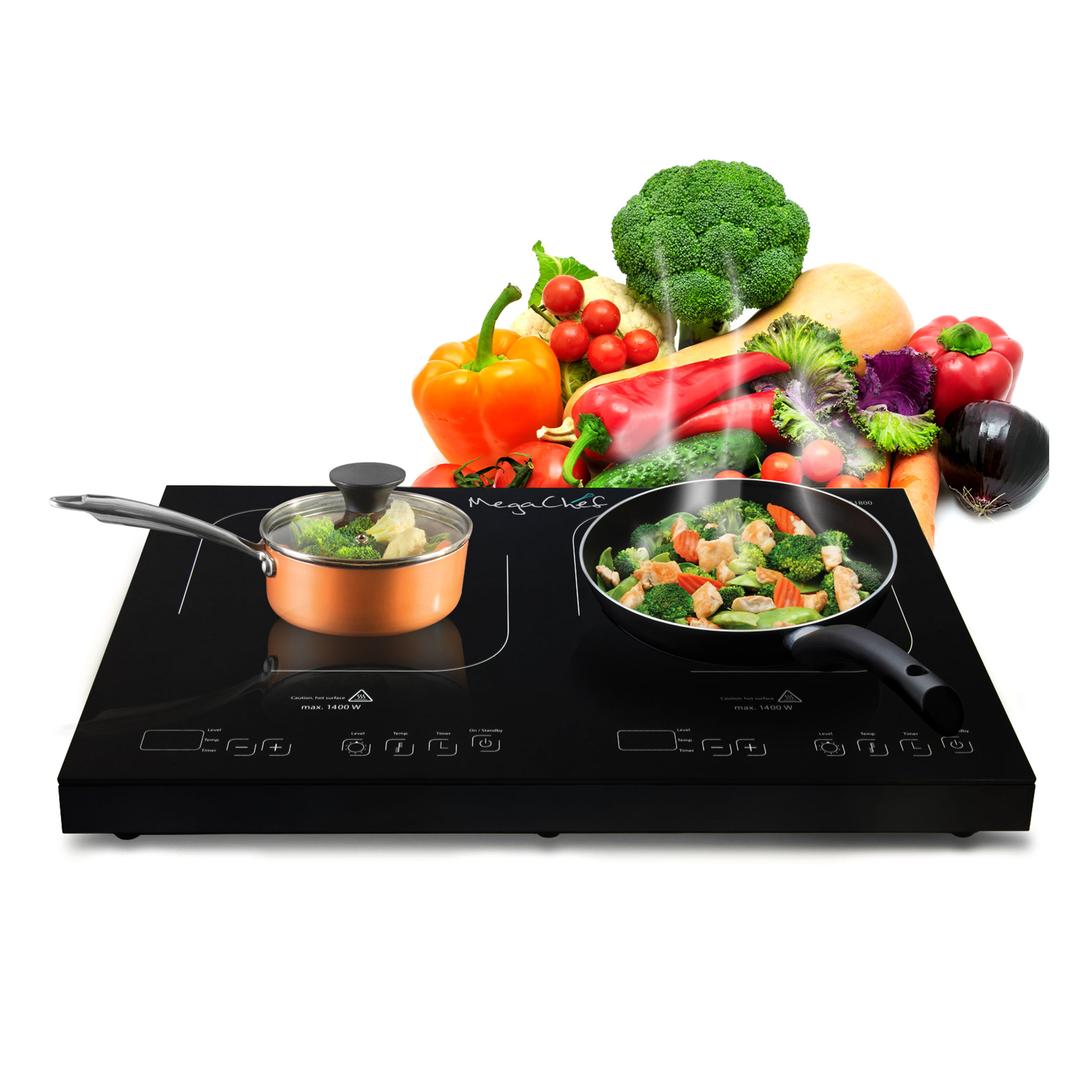 Plaque de cuisson à induction portable MegaChef, 1400W 848110967M